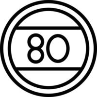 Speed limit Vector Icon Design Illustration