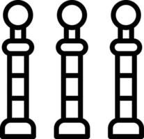 Bollards Vector Icon Design Illustration