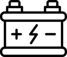 ilustración de diseño de icono de vector de batería de coche