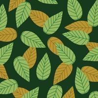 leaves pattern nature background vector design