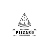 diseño de logotipo de pizza vector