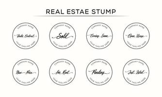 Real Estate Watermarks, Real Estate Badges, Realtor Logo, Sold Watermark, Just Listed Realtor Watermark, Open House Watermark vector