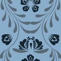 Folk flowers print Floral pattern Ethnic art vector