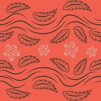 Folk flowers print Floral pattern Ethnic art vector