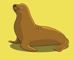 a cute seal in vector illustration design