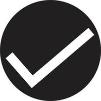 icono de marca de verificación. signo de marca de verificación. vector