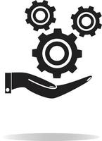 install and support icon. install and support sign. vector