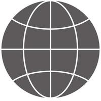 Globe icon on white background. flat style. Globe sign. Globe symbol. vector