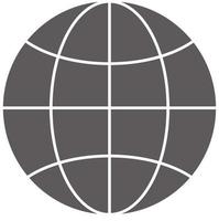 Globe icon on white background. flat style. Globe sign. Globe symbol. vector