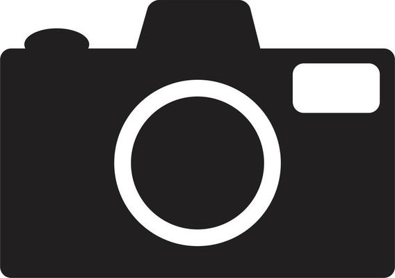 camera lens icon. photography symbol.