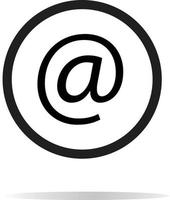 email icon on white background. email sign. vector