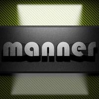 manner word of iron on carbon photo