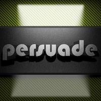 persuade word of iron on carbon photo