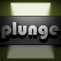 plunge word of iron on carbon photo