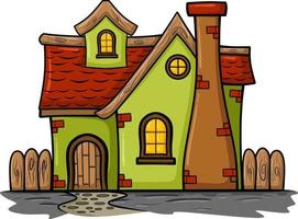 Old house illustration vector