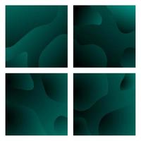 Abstract liquid background paper set. Bright trendy color contrast, fluid, flow forms. Can be used as banner, presentation, flyer, poster, web design, website, invitation vector