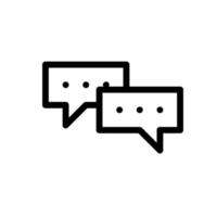 Chat vector illustration. Message bubble icon, design for chating