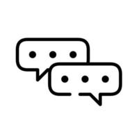 Chat vector illustration. Message bubble icon, design for chating