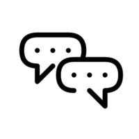 Chat vector illustration. Message bubble icon, design for chating