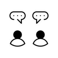 Chat vector illustration. Message bubble icon, design for chating
