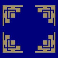 Chinese style border vector with gold color