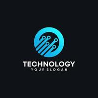 Abstract technology logo template vector icon