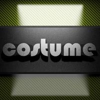 costume word of iron on carbon photo