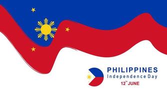 Philippines independence day vector template