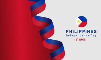 Philippines independence day vector template