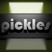 pickles word of iron on carbon photo