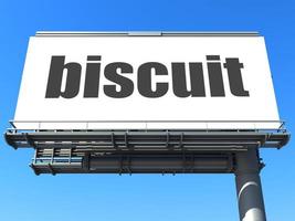 biscuit word on billboard photo