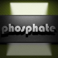 phosphate word of iron on carbon photo