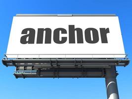 anchor word on billboard photo