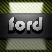 ford word of iron on carbon photo