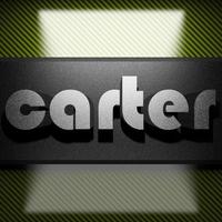 carter word of iron on carbon photo