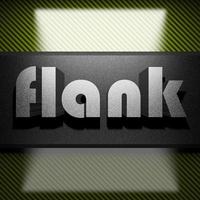 flank word of iron on carbon photo