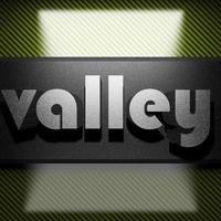 valley word of iron on carbon photo