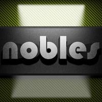 nobles word of iron on carbon photo