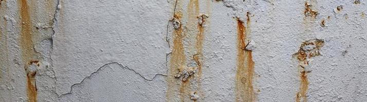 Panoramic grunge metal texture. Empty rusty or metal surface texture. Old metal iron panel. photo
