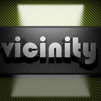 vicinity word of iron on carbon photo