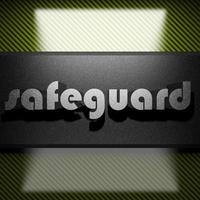 safeguard word of iron on carbon photo