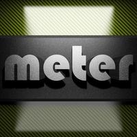 meter word of iron on carbon photo