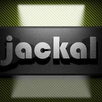 jackal word of iron on carbon photo