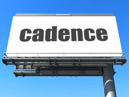 cadence word on billboard photo