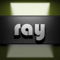 ray word of iron on carbon photo