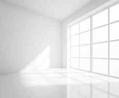 White blank office room background with copy space