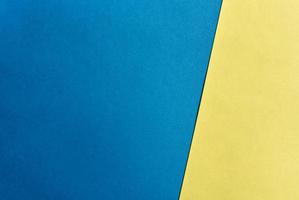 Blue and  yellow paper background photo