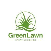 Lawn Care Logo. Lawn Services Logo Vector Template