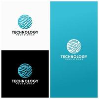 Abstract technology logo template vector icon