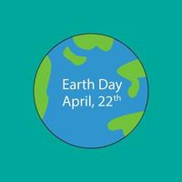 Illustration vector graphic of earth day